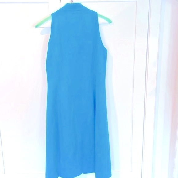 Worth Turquoise Sleeveless Zip front dress - Picture 2 of 2
